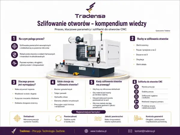 Szlifowanie otworów CNC to proces wymagający precyzji, gdzie rozwiercanie jest kluczowe dla uzyskania mikronowej dokładności.